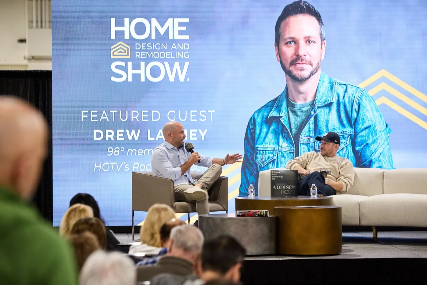 home show guest and host at event